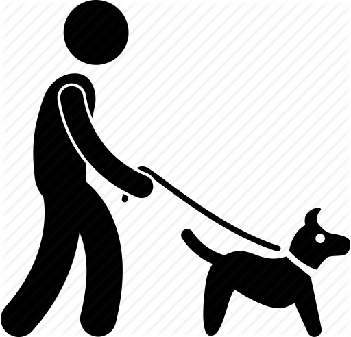 512x492 Animal, Dog, Leash, Man, Pet, Walking Icon