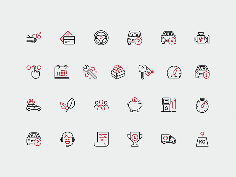 Car Leasing Icons 800x600 Car Leasing Icons