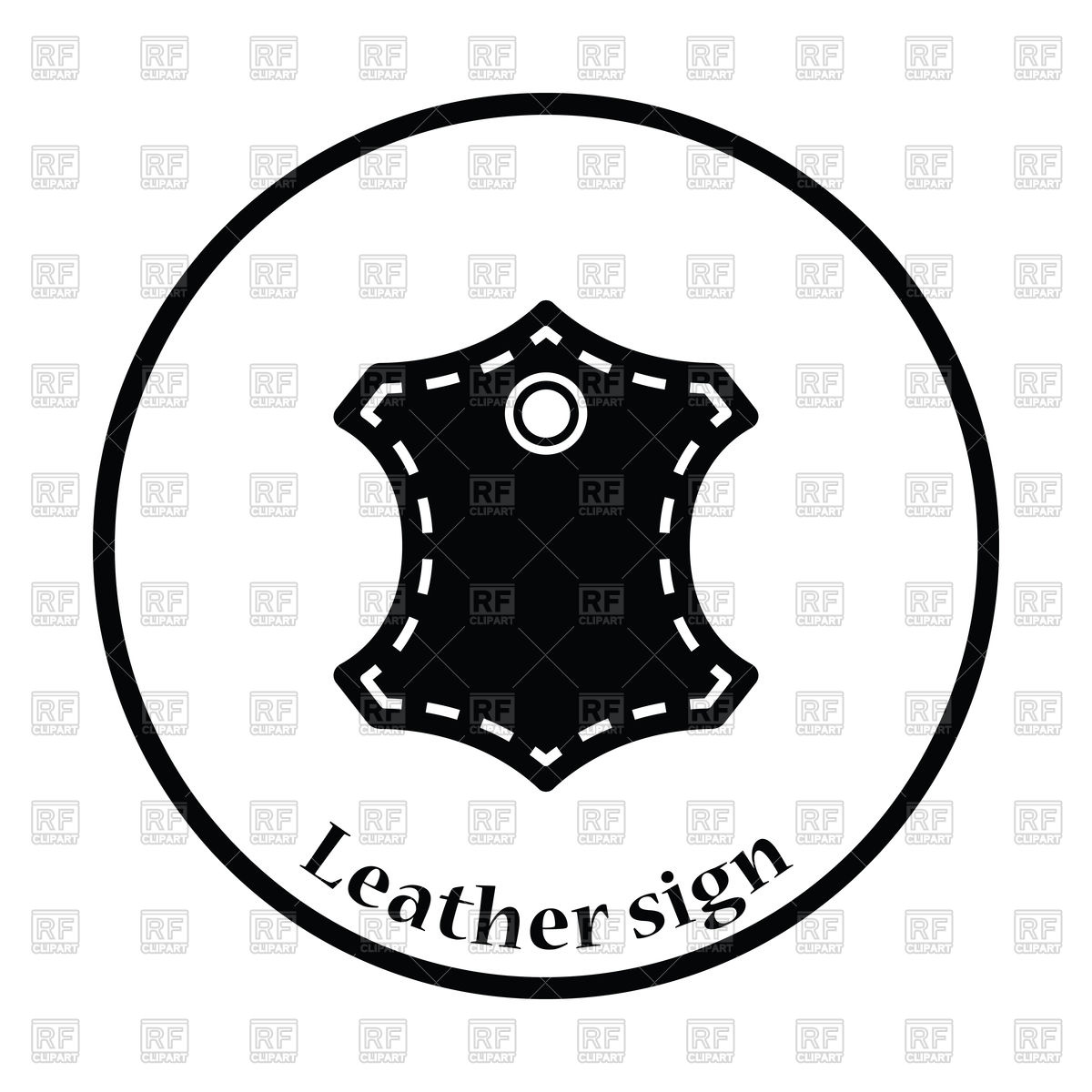 symbol for leather upper