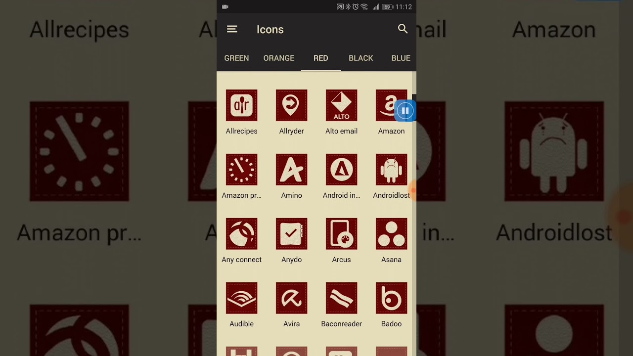 1280x720 Texture Leather Icon Pack
