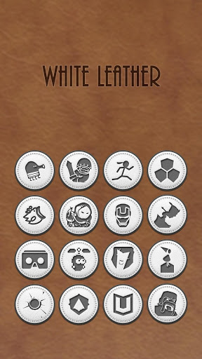 288x512 White Leather Icon Pack Latest Version Apk