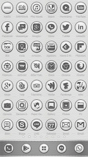 174x310 Download White Leather Icon Pack Theme For Android White Leather