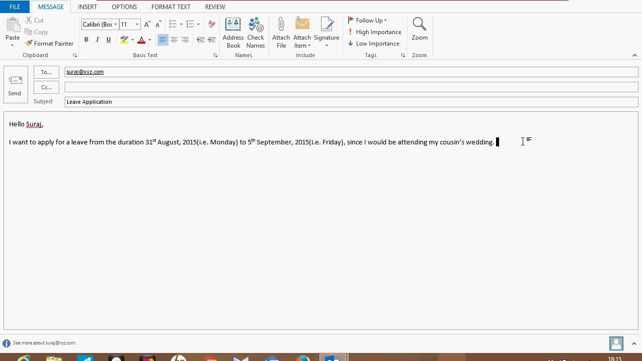 1280x720 How To Write A Application Letter Leave Application Job Official