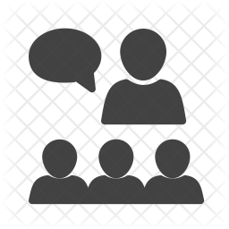 256x256 Lecture Icon Of Glyph Style