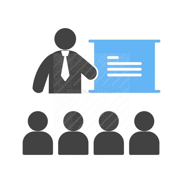 600x600 Lecture Blue Black Icon