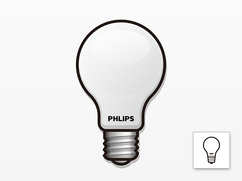 800x600 Philips Led Bulb Icon Set