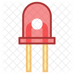 256x256 Led Diode Icon Of Colored Outline Style