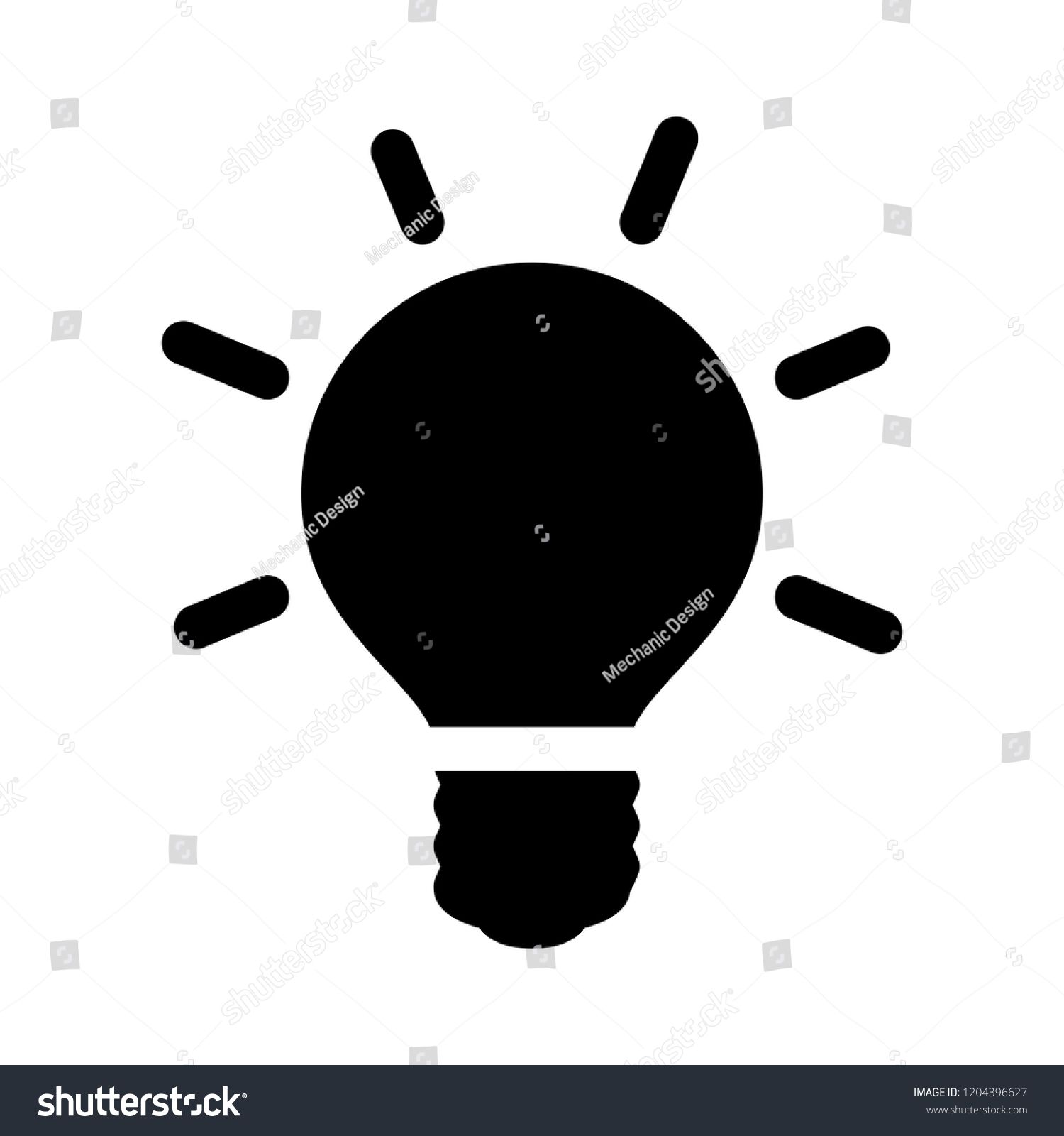 1500x1600 Energy Saving Light Icon, Vector Bulb Led Light Illustration