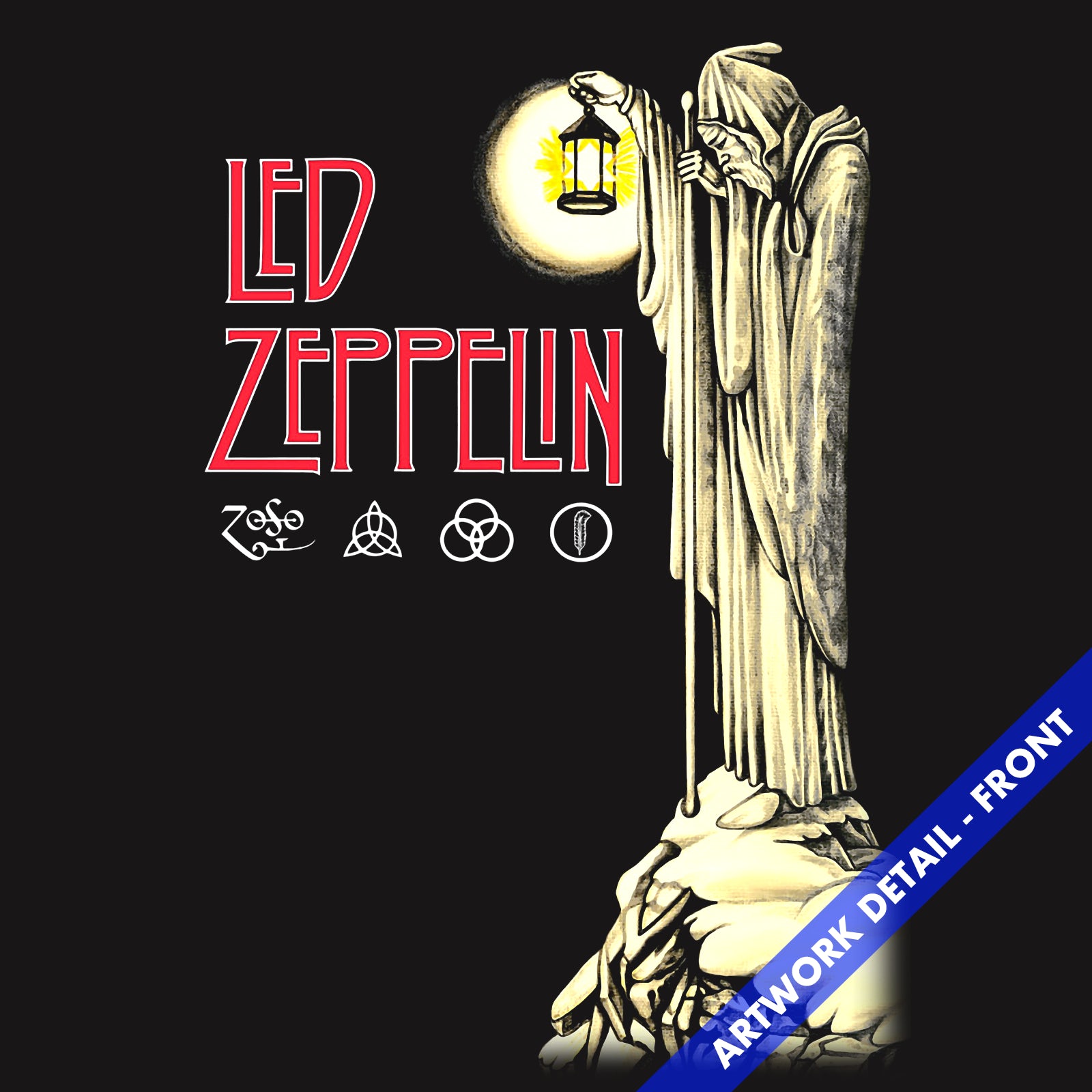 1600x1600 Led Zeppelin T Shirt Iv Hermit Zoso Logos Led Zeppelin T Shirt