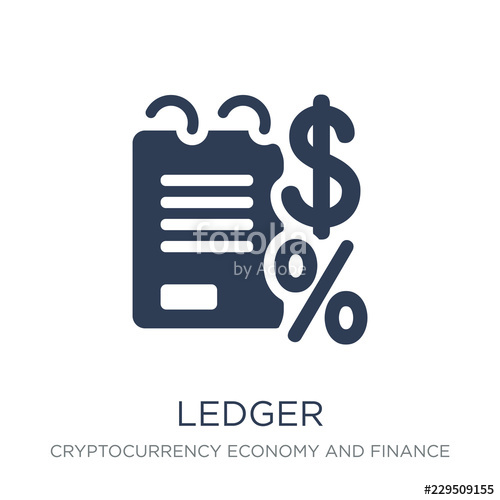 500x500 Ledger Icon Trendy Flat Vector Ledger Icon On White Background