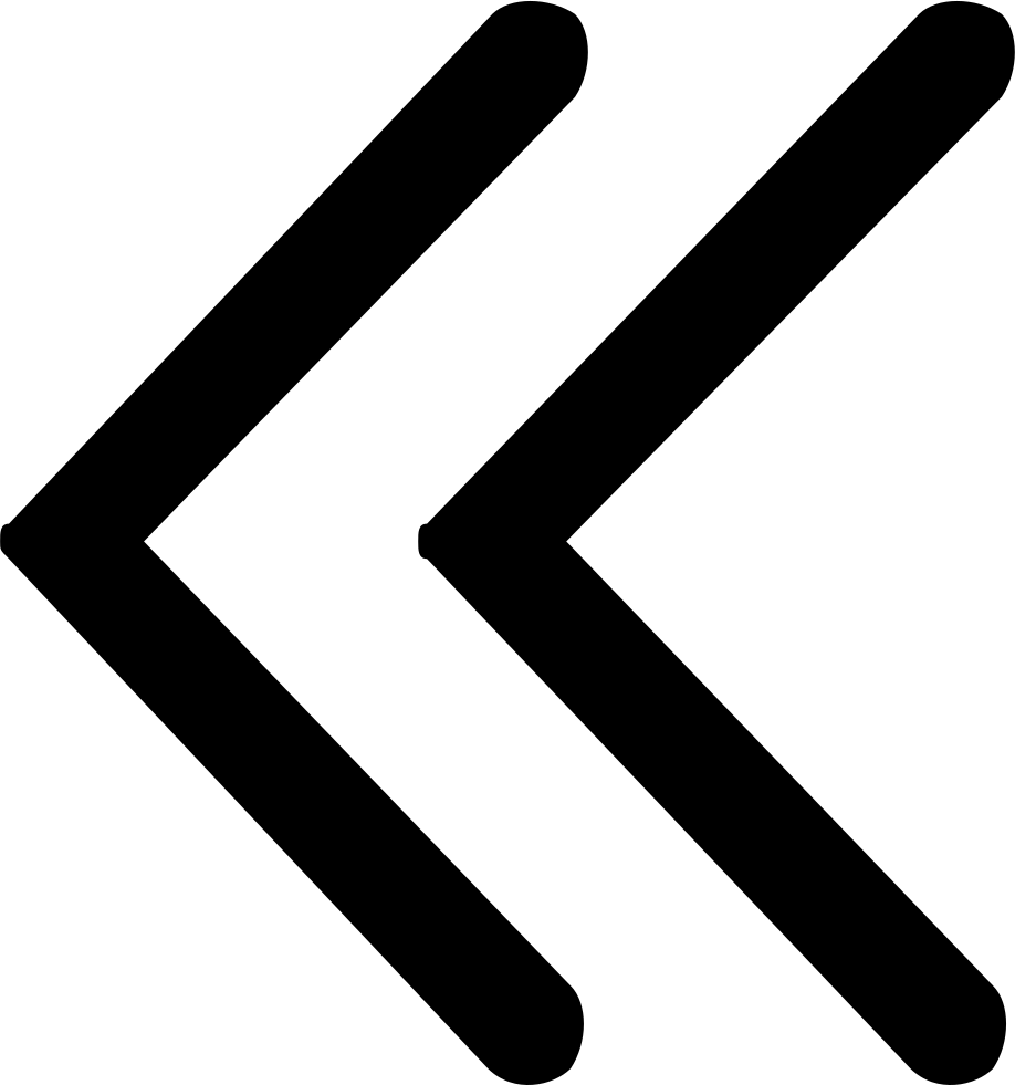 918x981 Double Left Arrow Png Icon Free Download