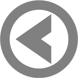 256x256 Gray Arrow Left Icon