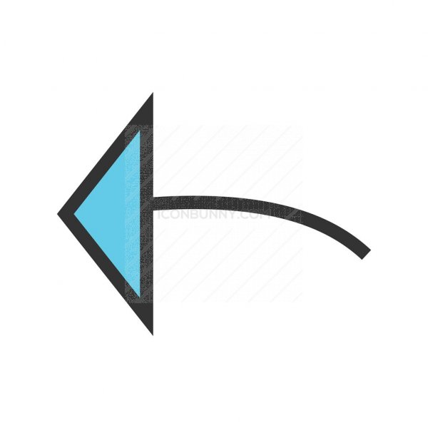 600x600 Arrow Pointing Left Line Filled Icon