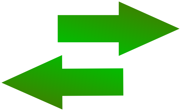 600x370 Left Right Green Arrow Icon Clip Art