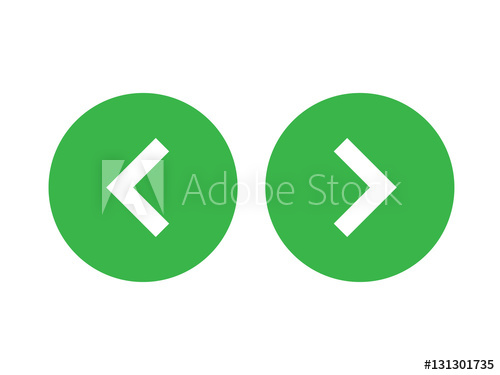 500x375 Left Right Or Back Next Icon Button Green