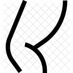 256x256 Leg Icon Of Line Style