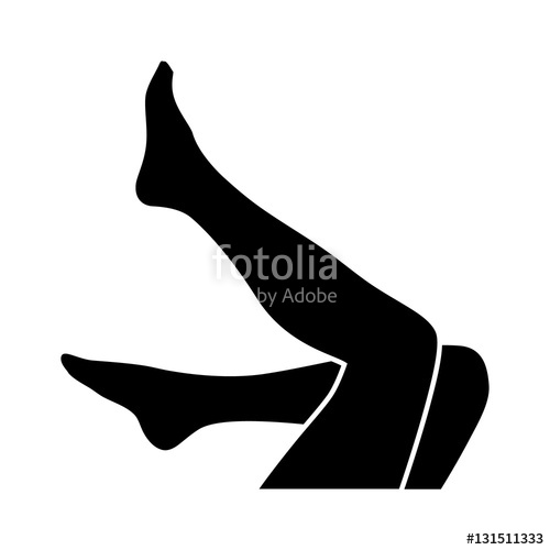 500x500 Woman Legs Icon Stock Image And Royalty Free Vector