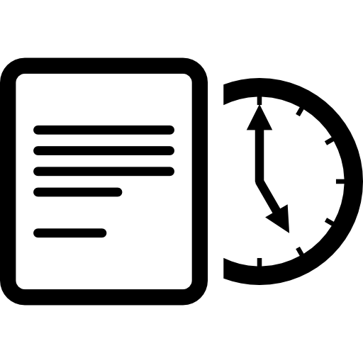 512x512 Legal Document With Valid Period Icons Free Download