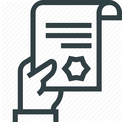 512x512 Diploma, Document, Grant, Hand, Warrant Icon