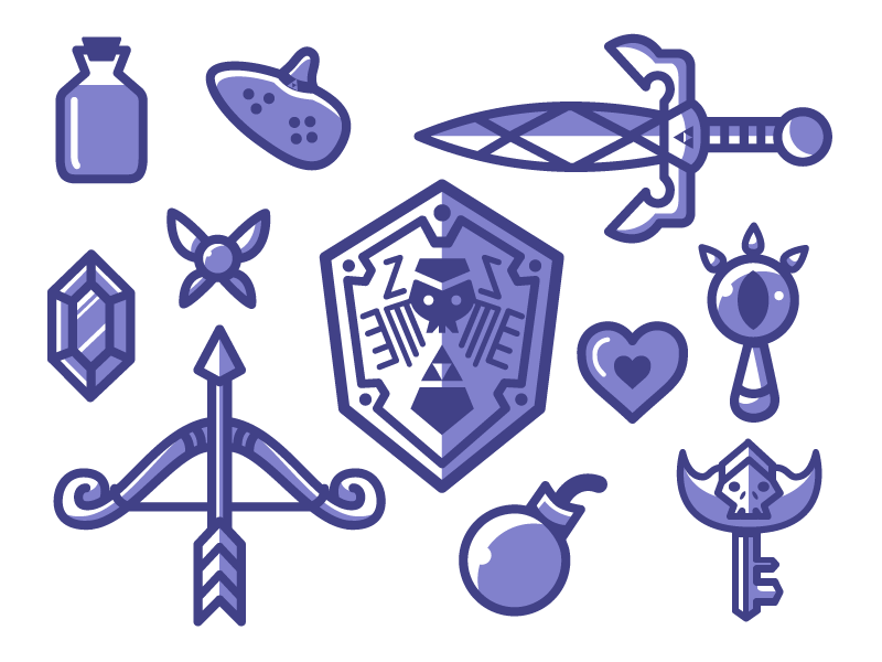 800x600 Legend Of Zelda Icons On Behance