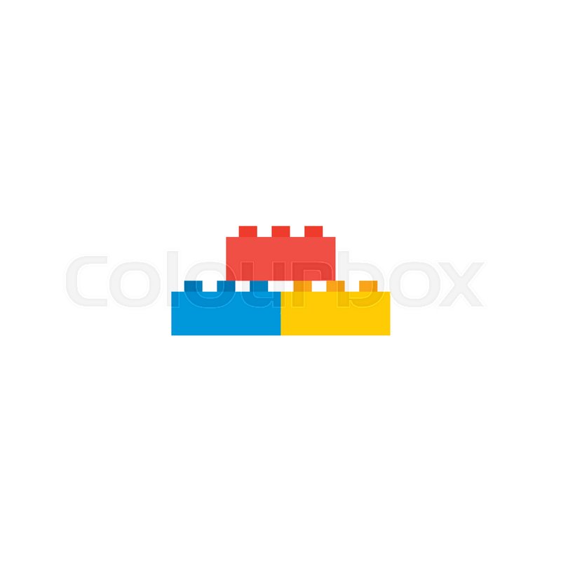 800x800 Lego Icon Flat Element Vector Stock Vector Colourbox