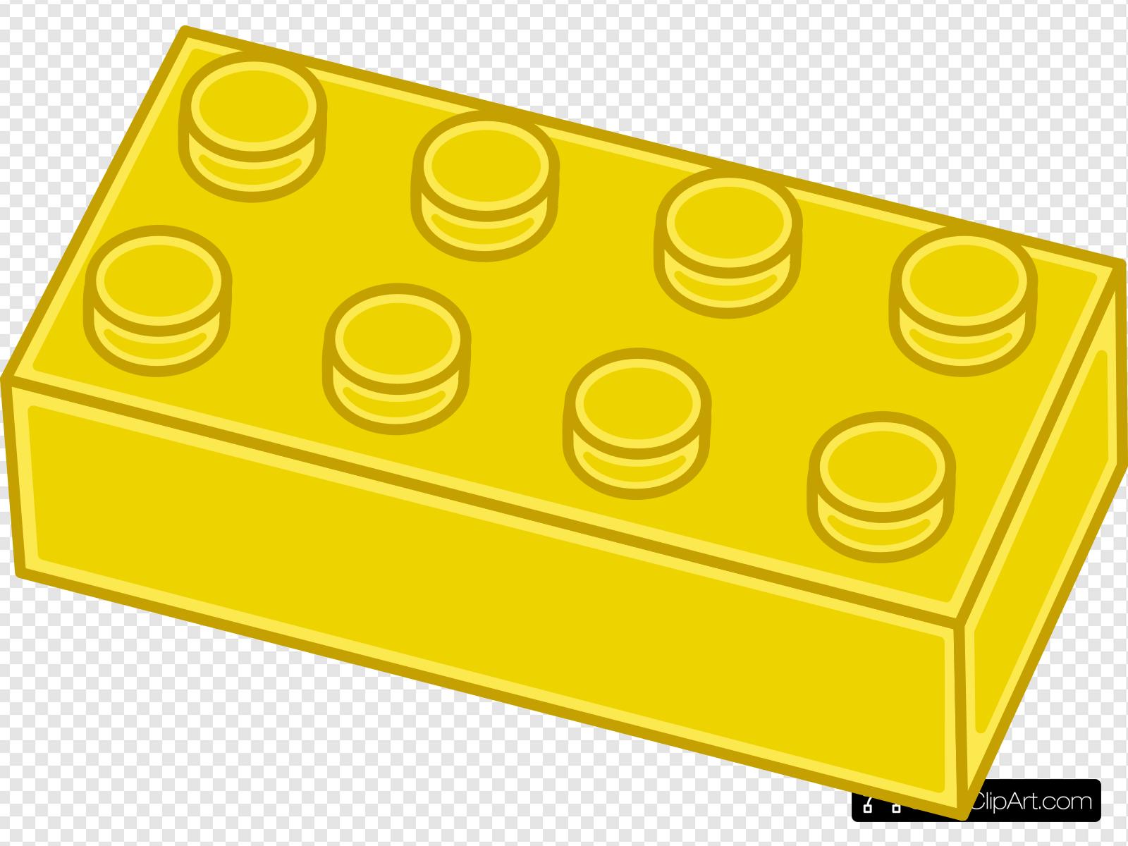 Желтый кирпичик лего