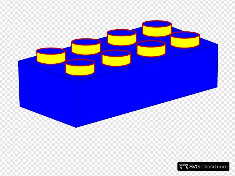 800x600 Blue Lego Brick Clip Art, Icon
