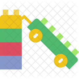 256x256 Lego Icon Of Flat Style