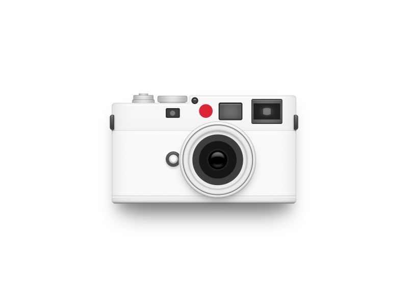 800x600 White Leica Retro Design Camera Icon, Leica, Iphone Icon