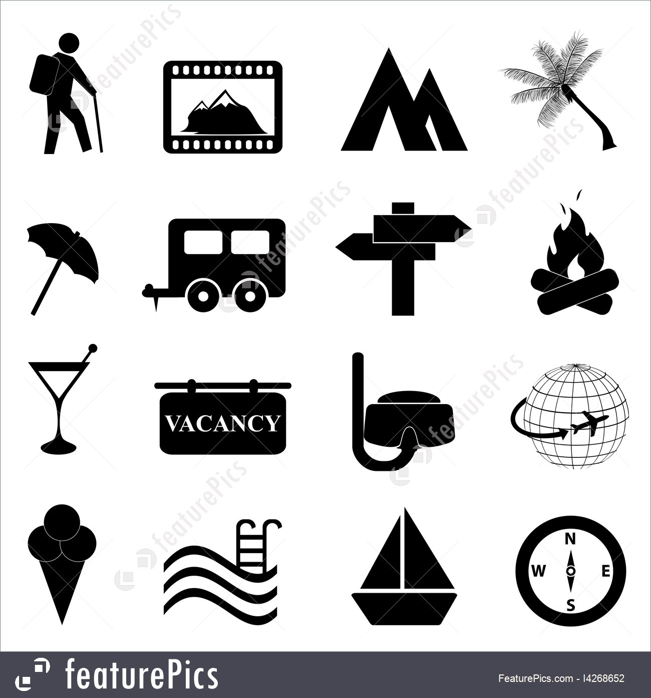 1300x1392 Emblems And Symbols Leisure And Recreation Icon Set