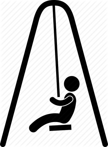 377x512 Fun, Leisure, Man, Park, Playground, Playing, Swing Icon