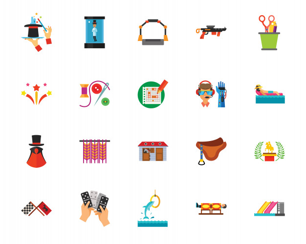 626x500 Pastime Leisure Icon Set Vector Premium Download