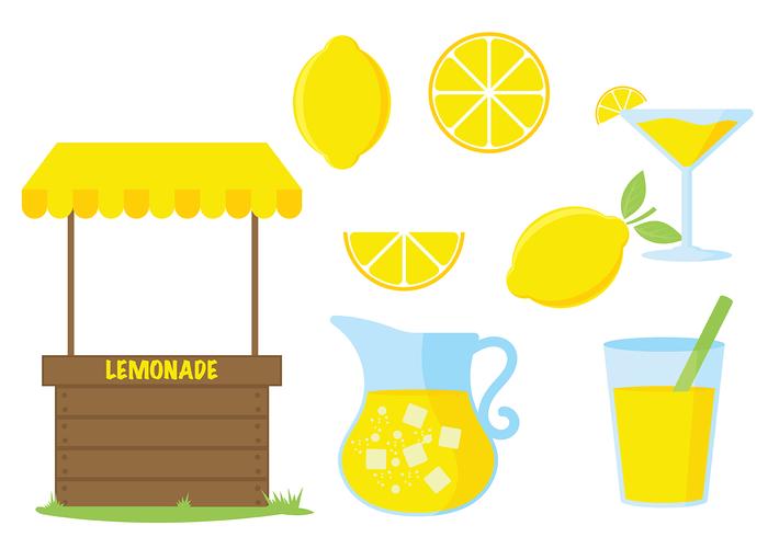 700x490 Lemonade Stand Vector Icon