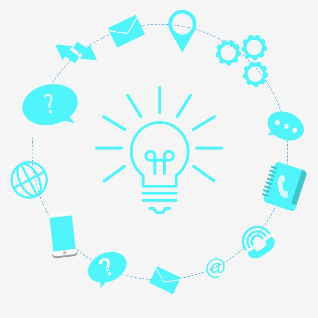 640x640 Cartoon Blue Electric Light Lenovo Icon Free Illustration, Cartoon