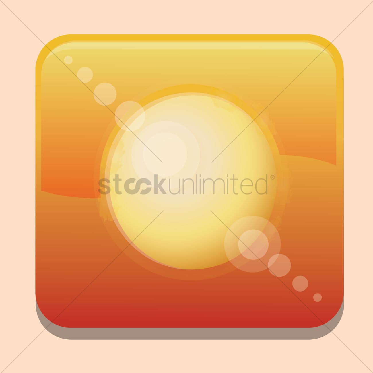 1300x1300 Sun With Lens Flare Icon Vector Image