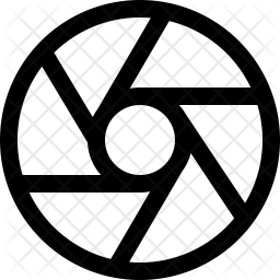 256x256 Lens Icon Of Line Style