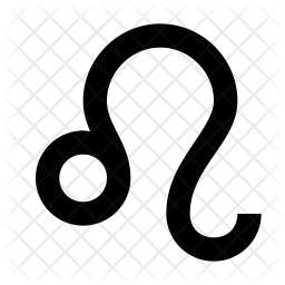 256x256 Leo Icon Of Glyph Style