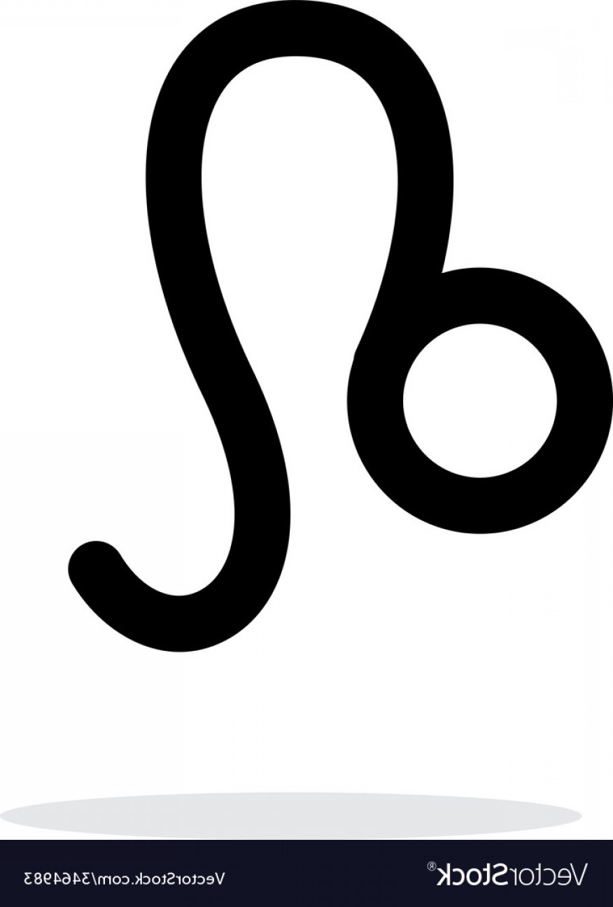 876x1296 Leo Zodiac Icon On White Background Vector Handandbeak