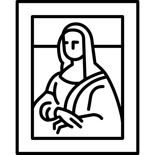 512x512 Gioconda, Art, Louvre, France, Leonardo Da Vinci, Paris, Painting Icon