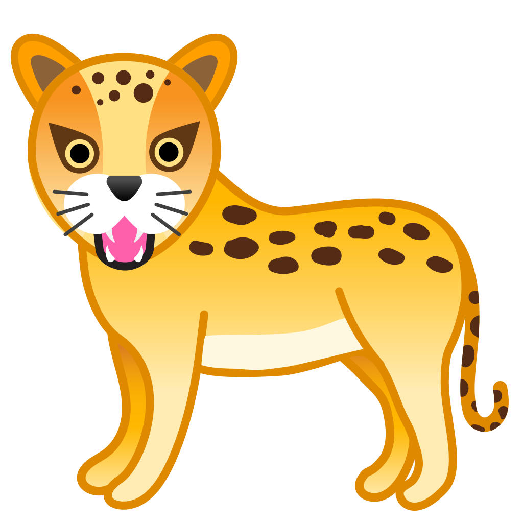 1024x1024 Leopard Icon Noto Emoji Animals Nature Iconset Google
