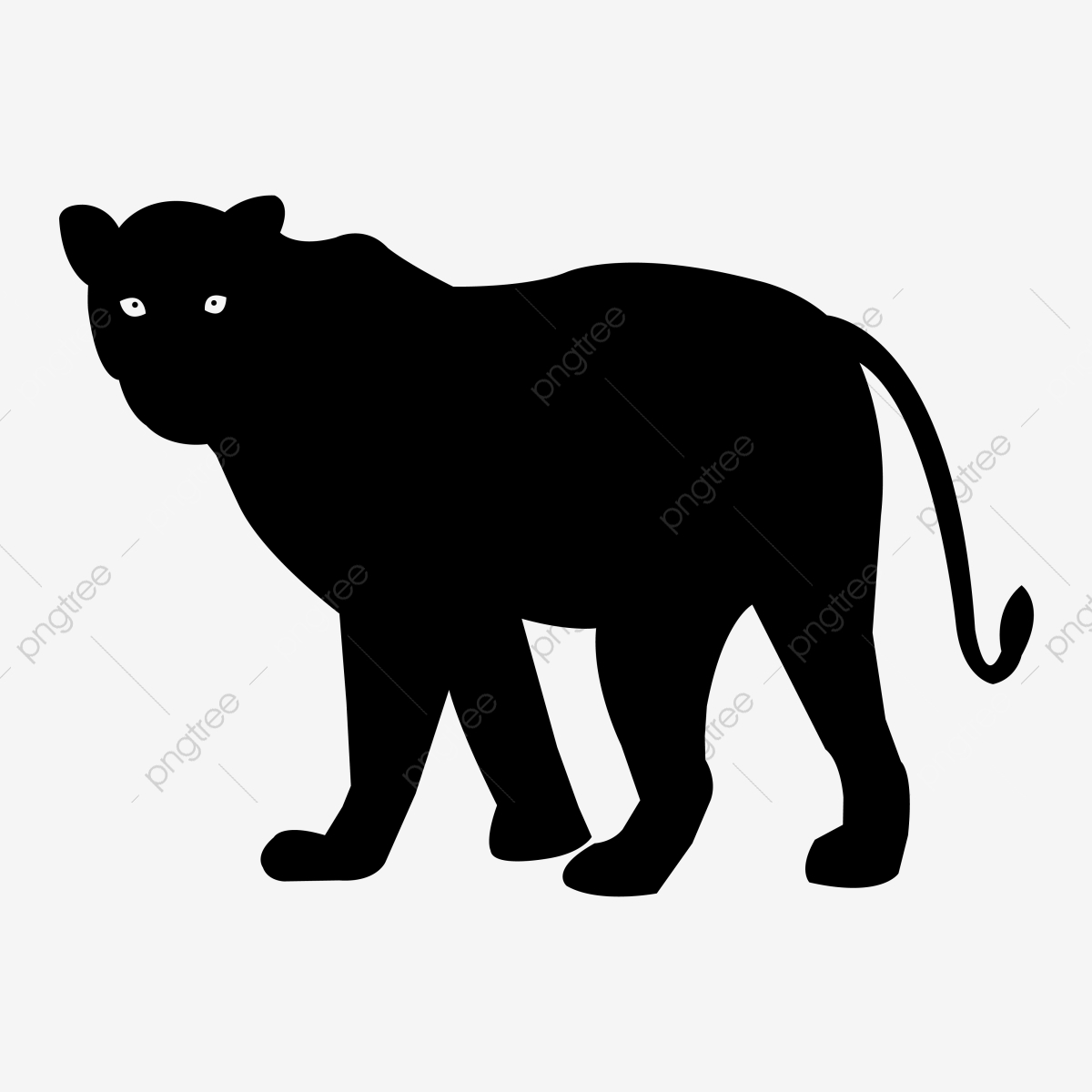 1200x1200 Leopard Silhouette Vector Icon Tiger, Silhouette, Leopard Png