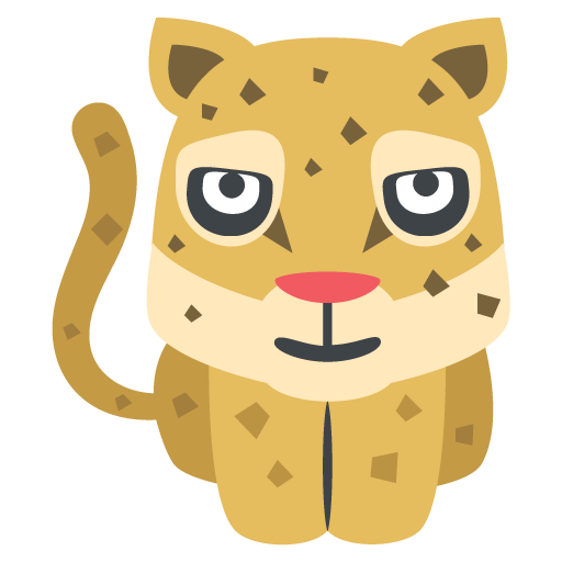 512x512 Leopard Emoji Vector Icon Free Download Vector Logos Art