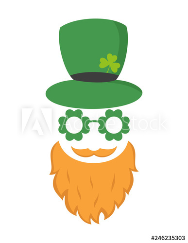 387x500 Irish Leprechaun Icon Saint Patrick's Day Concept