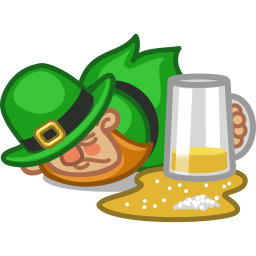 256x256 Leprechaun Drunk Icon Download Saint Patricks Day Icons Iconspedia