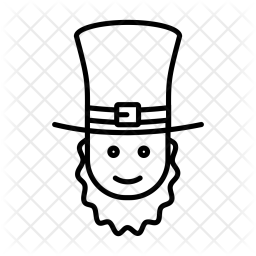 256x256 Leprechaun Icon Of Line Style