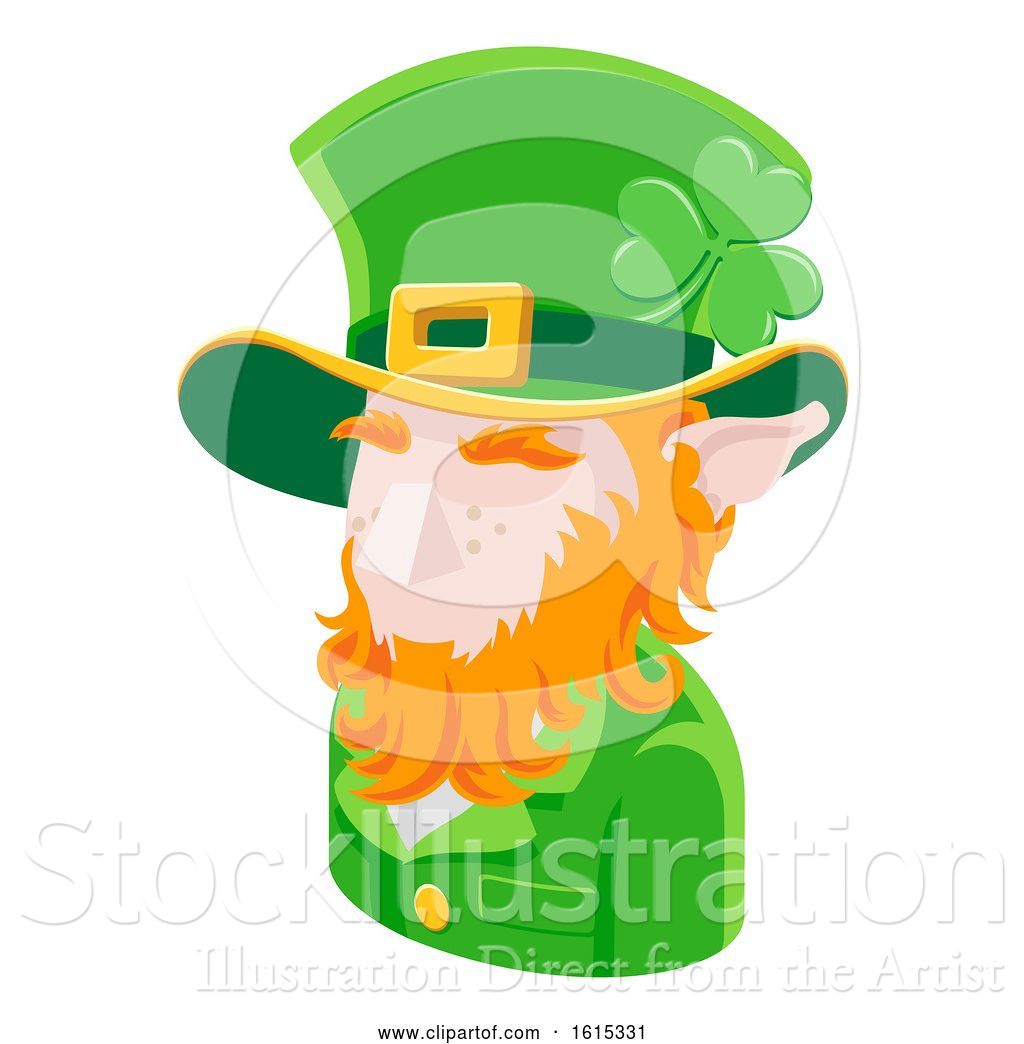 1024x1044 Vector Illustration Of Leprechaun Guy Avatar People Icon