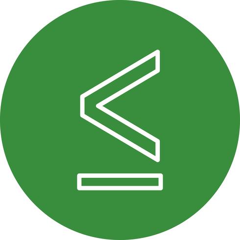 490x490 Less Than Or Equal To Vector Icon