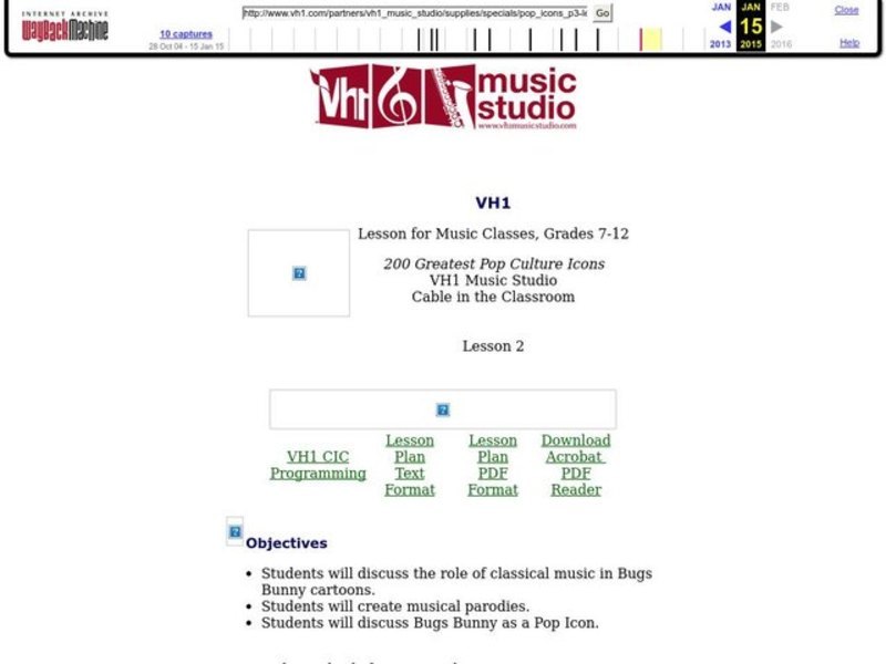 800x600 Greatest Pop Culture Icons Lesson Plan