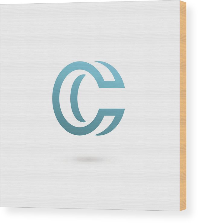 656x740 Letter C Icon Wood Print