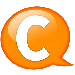 256x256 Alphabet, Letter, C Icon Free Of Speech Balloon Orange Icons